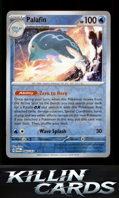 Reverse Holofoil Palafin 060/167 Pokemon Uncommon SV06: Twilight Masquerade Card