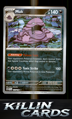 Reverse Holofoil Muk 127/198 Pokemon Uncommon SV01: Scarlet & Violet Base Set Ca
