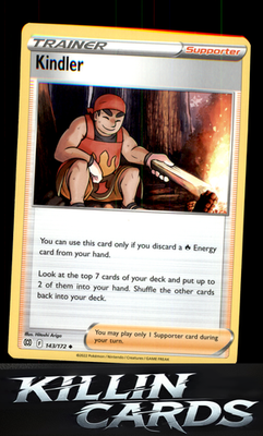 Kindler 143/172 Pokemon Uncommon SWSH09: Brilliant Stars Card NM
