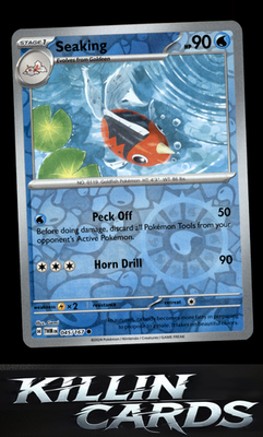 Reverse Holofoil Seaking 045/167 Pokemon Common SV06: Twilight Masquerade Card N