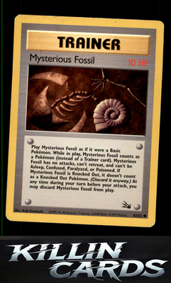 Mysterious Fossil 62/62 Pokemon Common Fossil Card MP