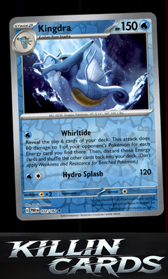 Kingdra 032/182 Pokemon Rare SV04: Paradox Rift Card NM