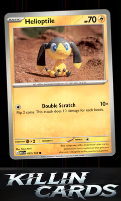 Helioptile - 052/132 052/132 Pokemon Common ME01: Mega Evolution Card NM