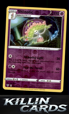 Reverse Holofoil Shiinotic 080/189 Pokemon Uncommon SWSH03: Darkness Ablaze Card