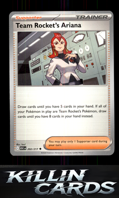 Team Rocket's Ariana 202/217 Pokemon Uncommon ME: Ascended Heroes Card NM
