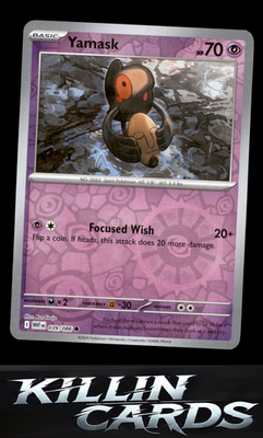 Reverse Holofoil Yamask 039/086 Pokemon Common SV: White Flare Card NM