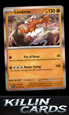 Landorus 110/191 Pokemon Rare SV08: Surging Sparks Card NM