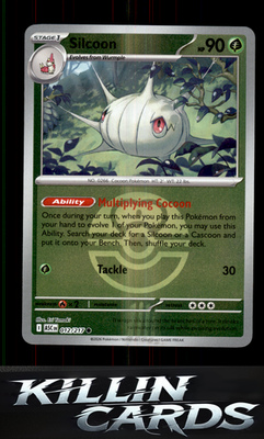 Reverse Holofoil Silcoon (Love Ball) 012/217 Pokemon Common ME: Ascended Heroes