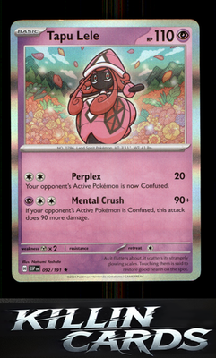 Tapu Lele 092/191 Pokemon Rare SV08: Surging Sparks Card NM