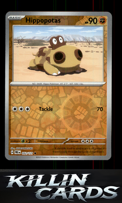 Reverse Holofoil Hippopotas 052/131 Pokemon Common SV: Prismatic Evolutions Card