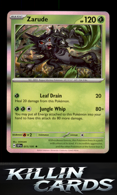 Zarude 011/191 Pokemon Rare SV08: Surging Sparks Card NM