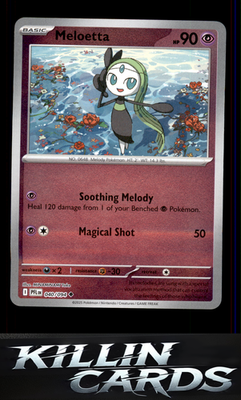 Reverse Holofoil Meloetta 040/094 Pokemon Uncommon ME02: Phantasmal Flames Card