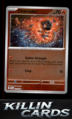 Charcadet 019/094 Pokemon Common ME02: Phantasmal Flames Card NM