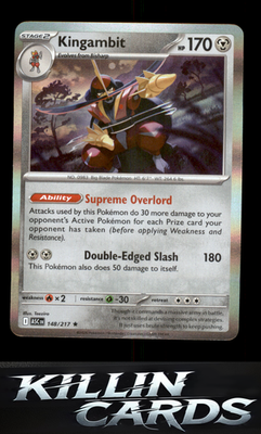 Kingambit 148/217 Pokemon Rare ME: Ascended Heroes Card NM