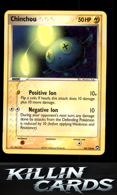 Chinchou 49/108 Pokemon Common Power Keepers Card LP