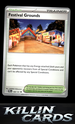 Festival Grounds 108/131 Pokemon Uncommon SV: Prismatic Evolutions Card NM