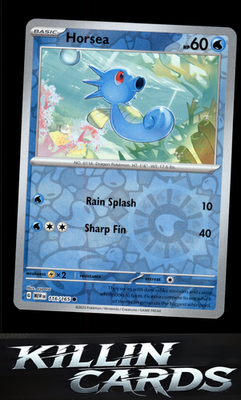 Reverse Holofoil Horsea 116/165 Pokemon Common SV: Scarlet & Violet 151 Card NM