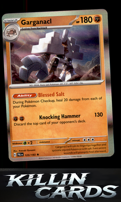 Garganacl 123/193 Pokemon Rare SV02: Paldea Evolved Card NM