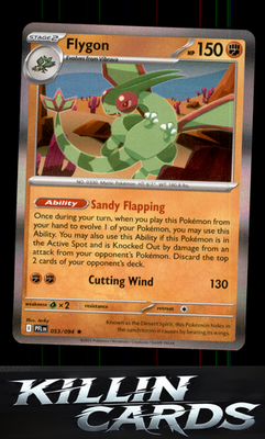 Flygon - 053/094 053/094 Pokemon Rare ME02: Phantasmal Flames Card NM