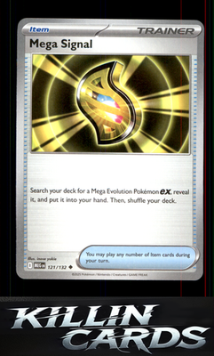 Mega Signal - 121/132 121/132 Pokemon Uncommon ME01: Mega Evolution Card NM
