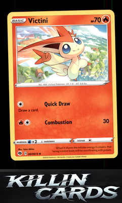 Victini - 007/073 (#4 Cinderace Stamped) 007/073 Pokemon Promo Battle Academy 20