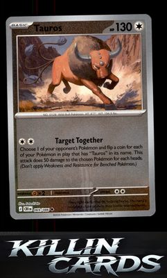 Reverse Holofoil Tauros - 069/086 069/086 Pokemon Uncommon ME04: Chaos Rising Ca