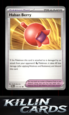 Haban Berry 111/131 Pokemon Common SV: Prismatic Evolutions Card NM