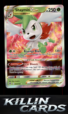 Shaymin VSTAR 014/172 Pokemon Ultra Rare SWSH09: Brilliant Stars Card NM
