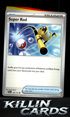 Super Rod - 188/193 188/193 Pokemon Common SV02: Paldea Evolved Card NM