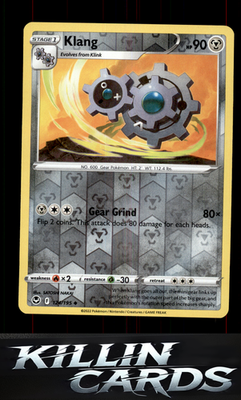 Reverse Holofoil Klang 124/195 Pokemon Uncommon SWSH12: Silver Tempest Card NM