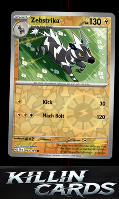 Zebstrika 063/191 Pokemon Common SV08: Surging Sparks Card NM