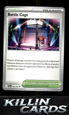 Battle Cage - 085/094 085/094 Pokemon Uncommon ME02: Phantasmal Flames Card NM