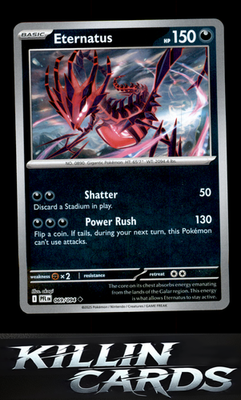 Reverse Holofoil Eternatus 069/094 Pokemon Uncommon ME02: Phantasmal Flames Card