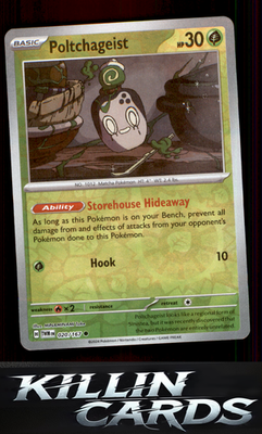 Reverse Holofoil Poltchageist - 020/167 020/167 Pokemon Common SV06: Twilight Ma