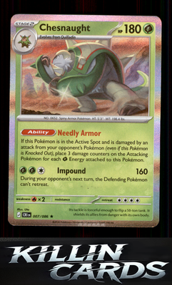 Chesnaught 007/086 Pokemon Rare ME04: Chaos Rising Card NM