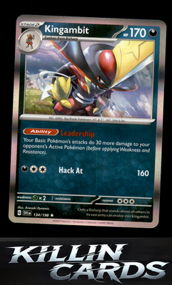 Kingambit - 134/198 134/198 Pokemon Rare SV01: Scarlet & Violet Base Set Card NM