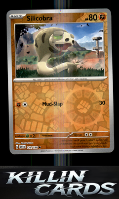 Reverse Holofoil Silicobra 119/198 Pokemon Common SV01: Scarlet & Violet Base Se