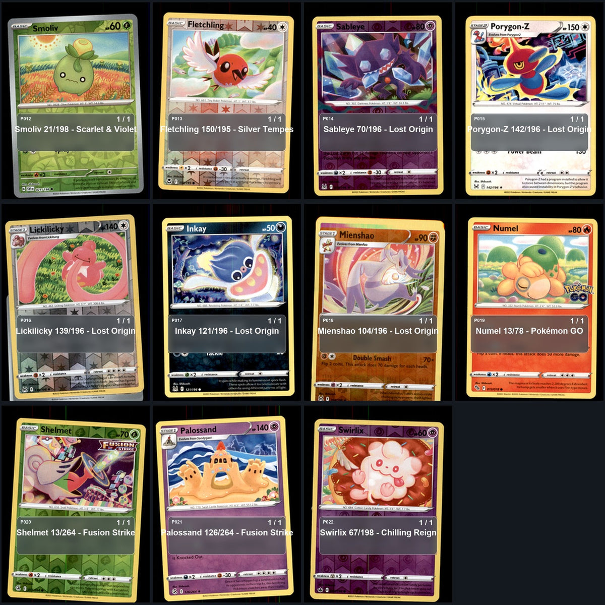 Pokemon TCG Shibuzoh. Artist Collection 44 Cards Lot