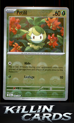 Petilil (Poke Ball Pattern) 006/086 Pokemon Common SV: Black Bolt Card NM