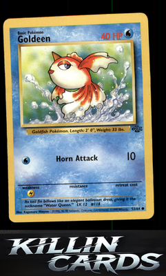 Goldeen 53/64 Pokemon Common Jungle Card LP
