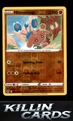 Reverse Holofoil Hitmontop 072/172 Pokemon Uncommon SWSH09: Brilliant Stars Card