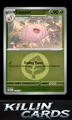 Reverse Holofoil Cascoon (Love Ball) 014/217 Pokemon Common ME: Ascended Heroes