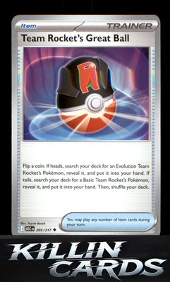Team Rocket's Great Ball 205/217 Pokemon Uncommon ME: Ascended Heroes Card NM