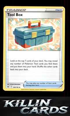 Tool Box 168/196 Pokemon Uncommon SWSH11: Lost Origin Card NM