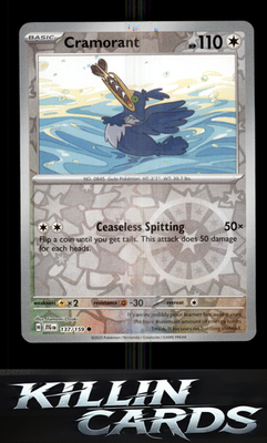 Reverse Holofoil Cramorant 137/159 Pokemon Common SV09: Journey Together Card NM