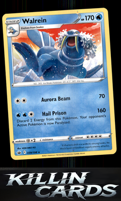 Walrein 039/198 Pokemon Rare SWSH06: Chilling Reign Card NM