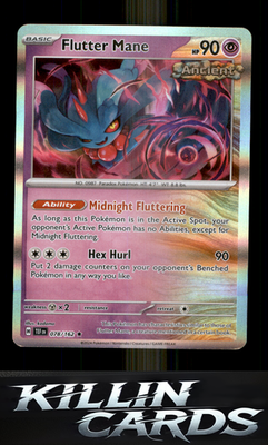 Flutter Mane 078/162 Pokemon Rare SV05: Temporal Forces Card NM