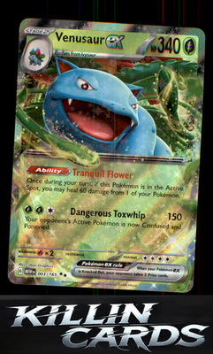 Venusaur ex - 003/165 003/165 Pokemon Double Rare SV: Scarlet & Violet 151 Card