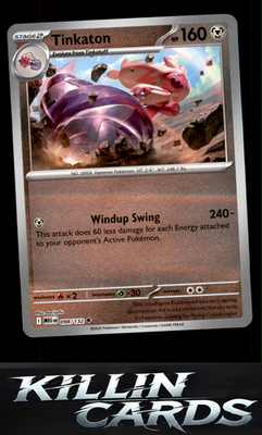 Reverse Holofoil Tinkaton 098/132 Pokemon Uncommon ME01: Mega Evolution Card NM
