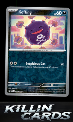 Reverse Holofoil Koffing 109/165 Pokemon Common SV: Scarlet & Violet 151 Card NM